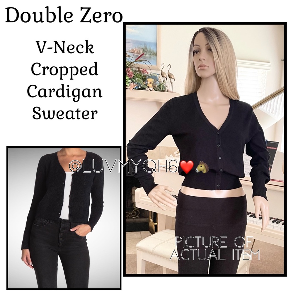 Double Zero V-Neck Button Down Sweater